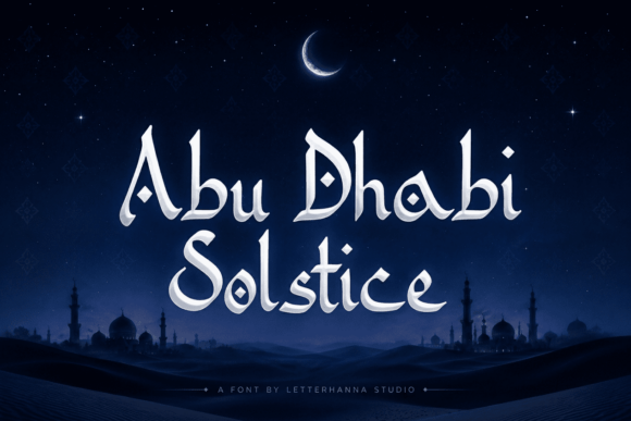 Abu Dhabi Solstice: A Premium Display Font for Brands