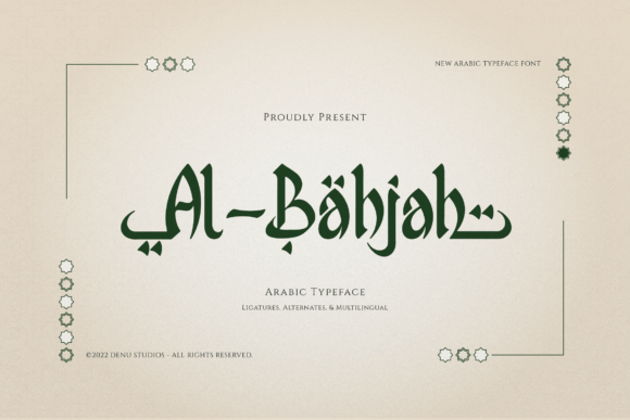 Al Bahjah: A Stunning Arabic Display Font for Brands