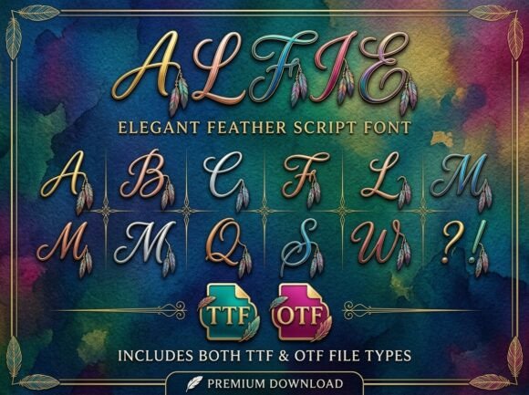 Alfie: A Premium Script Font for Editorial Design
