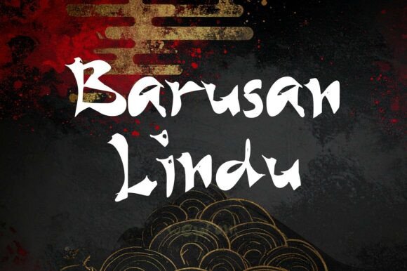 Barusan Rindu: A Dynamic Brush Script Typeface