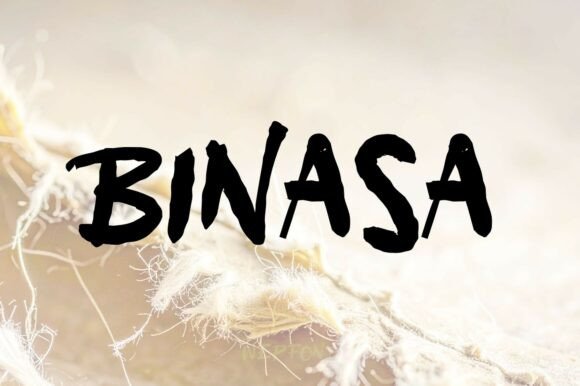 Binasa: A Raw Brush Script for Bold Branding