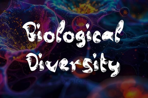 Biological Diversity: A Raw Display Font for Editorial Design