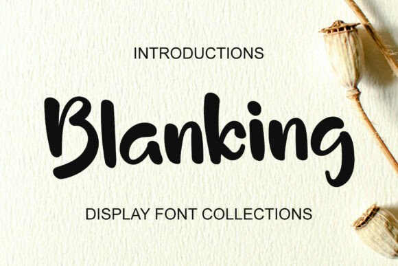 Blanking: A Bold Display Font for Editorial Design