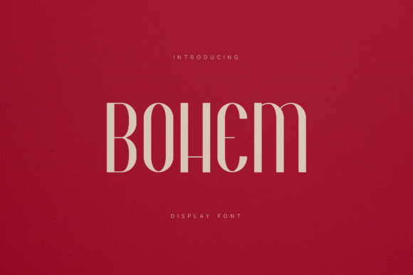 Bohem: An Art Deco Display Font for Web Design