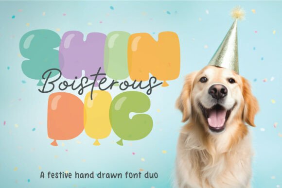 Boisterous Shindig Duo: A Celebration Font for Brands