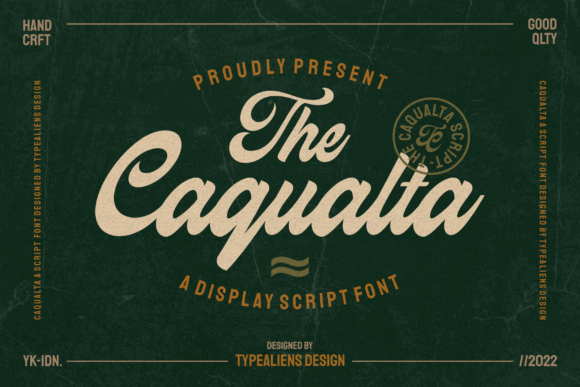 Caqualta: A Vintage Display Font for Bold Branding