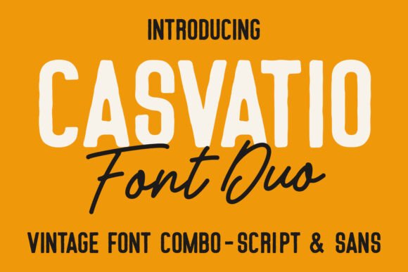 Casvatio Duo: A Bold Display Font for Modern Web Design