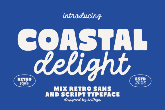 Coastal Delight: A Vibrant Display Font for Marketers