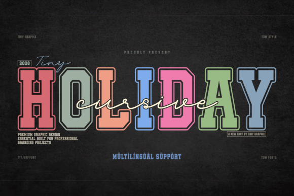Cursive Holiday: A Premium Display Font for Campaigns
