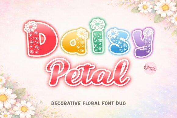 Daisy Petal Duo: A Charming Floral Font for Crafters