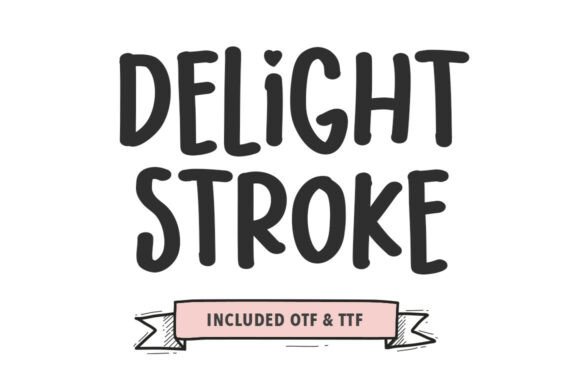 Delight Stroke: A Playful Display Font for Web Design