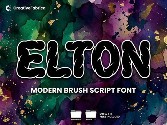 Elton: A Bold Display Font for Your Brand