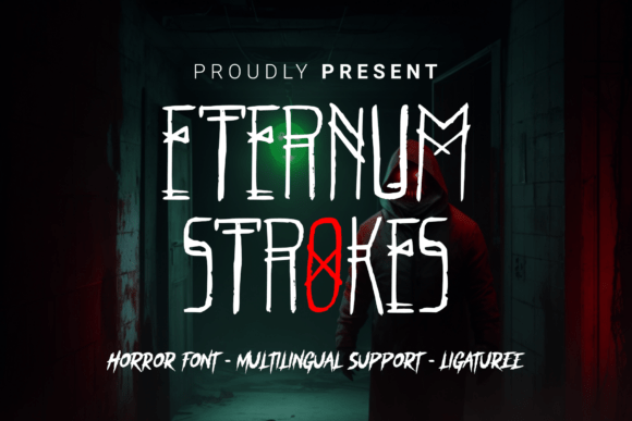 Eternum Strokes: A Dark Display Font for Web Design