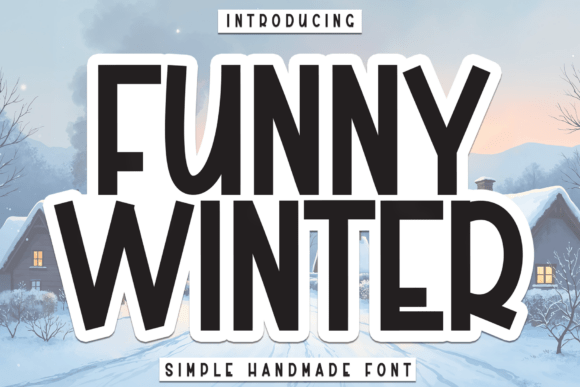 Funny Winter: A Distinct Display Font for Your Brand