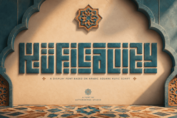 Kuficality: A Bold Display Font for Modern Brand Identity