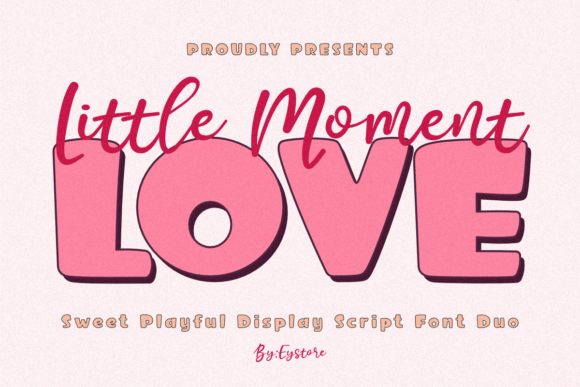 Little Moment Love Duo: A Display Font for Web Design