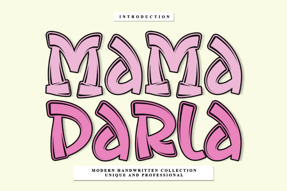 Mama Darla: A Rhythmic Script Font for Makers