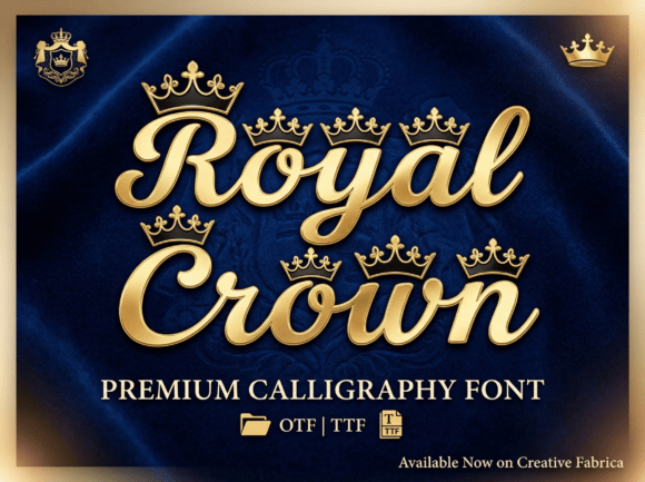 Royal Crown: A Regal Display Font for Editorial Design