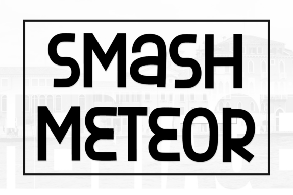 Smash Meteor: A Rhythmic Script Font for Branding