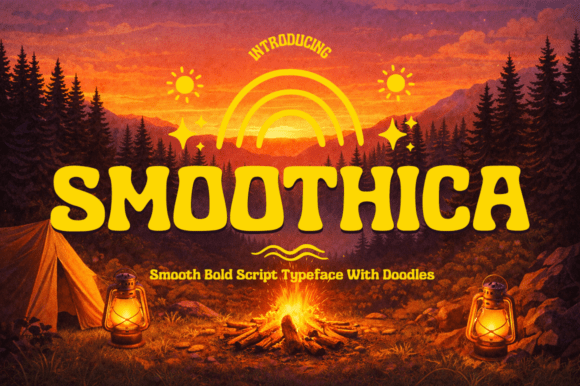 Smoothica: A Bold Display Font for Crafters