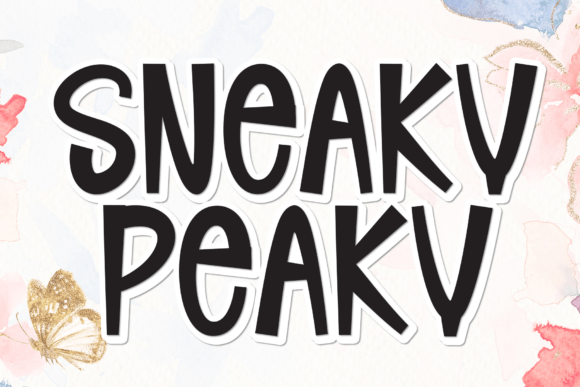 Sneaky Peaky: The Perfect Display Font for Branding