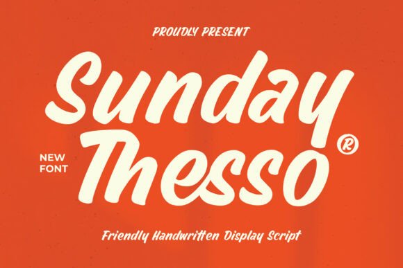 Sunday Thesso: A Bold Display Script for Branding