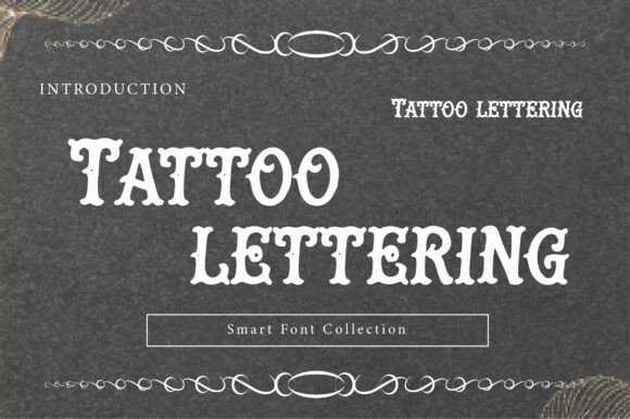 Tattoo Lettering: A Bold Serif Font for Campaigns