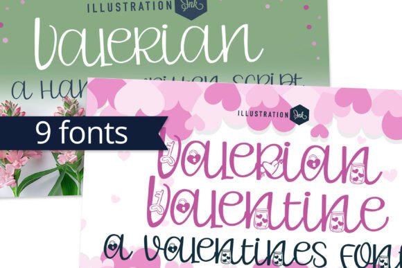 Valerian Valentine: A Refined Script Typeface for Editorial Design