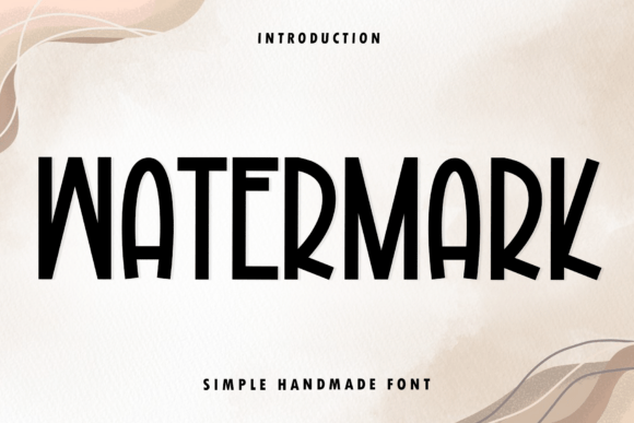 Watermark: A Fluid Script Font for Crafters